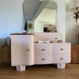 Commode coiffeuse rose