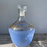 Flacon en verre sablé Art déco