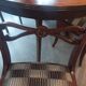 Table + extensions and chairs Gerbeau mahogany vintage wood