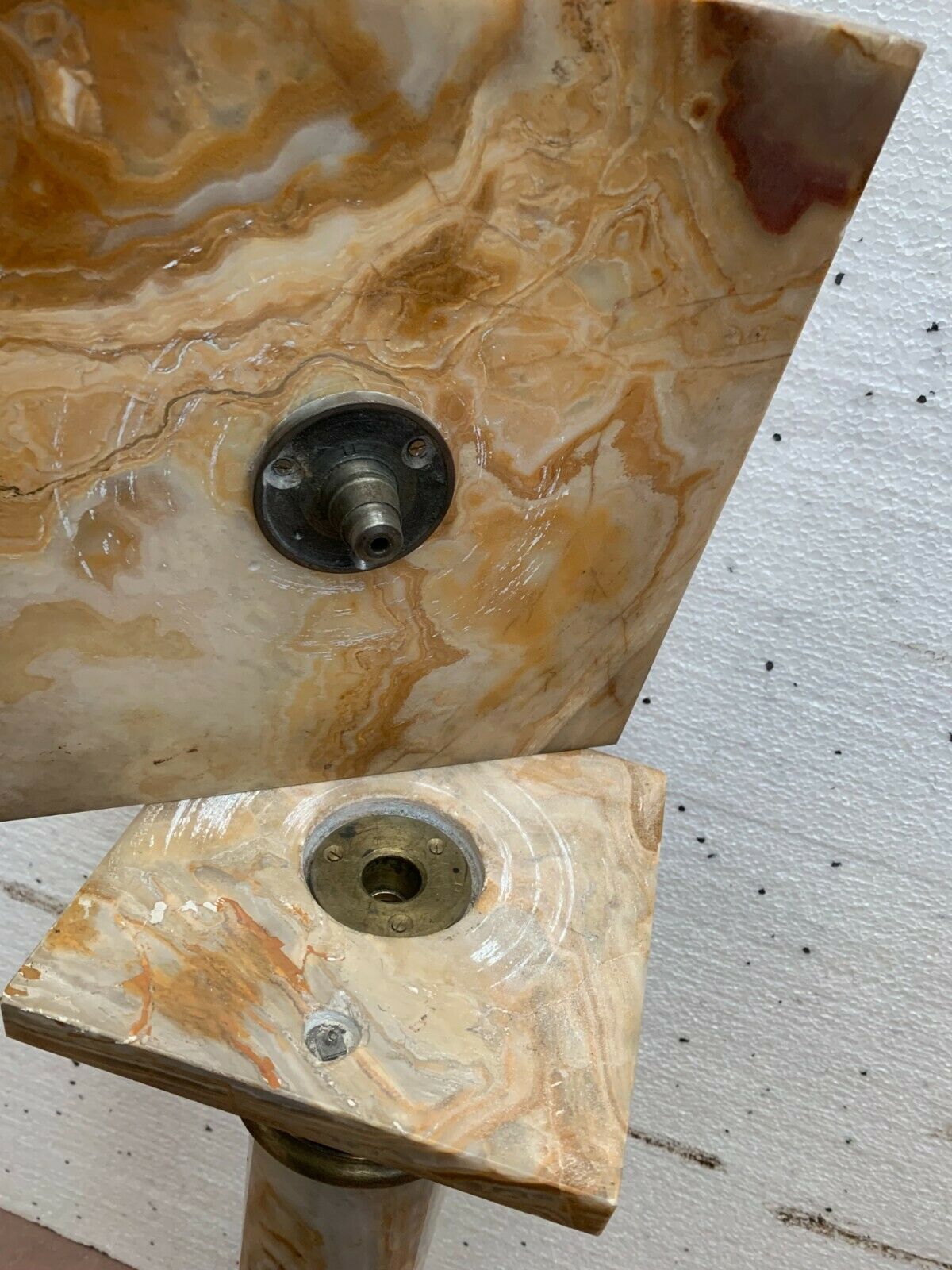 Presentation column in Onyx Pedestal turning XX century