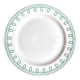 Boch Frères Keramis round dish in green ironstone, "Bonaparte" service