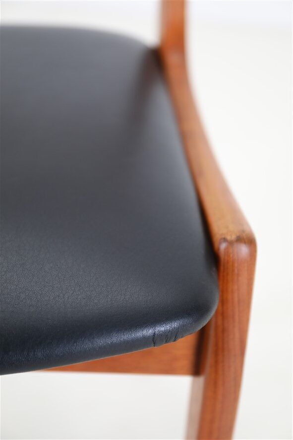 Set of 6 Korup Stolefabrik teak chairs in the style of Kai Kristiansen