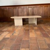 Travertine coffee table