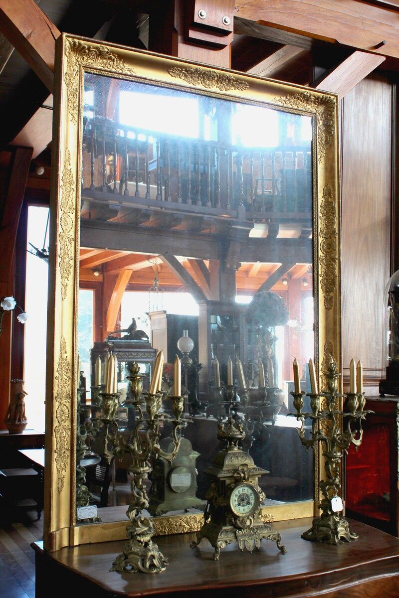 Miroir doré empire XIXème 125x179cm