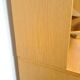 Tall LP display cabinet with glass doors and magazine shelf from Sweden
