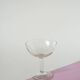 Magnificent set of 5 blown glass champagne glasses, early 20th century