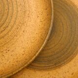 Set of 6 small stoneware plates
