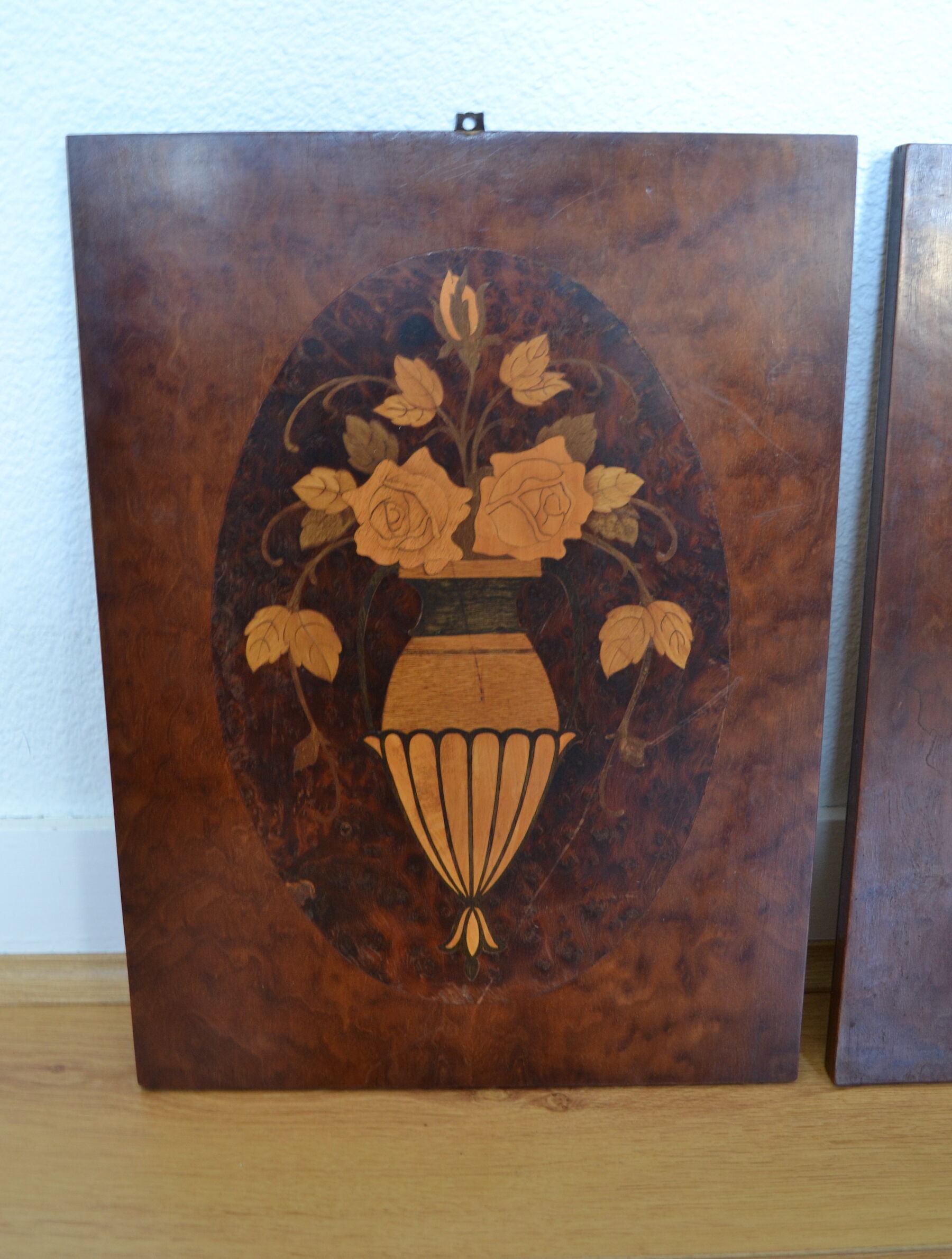 Pair of Art Deco marquetry panels - 1930 - Companion work