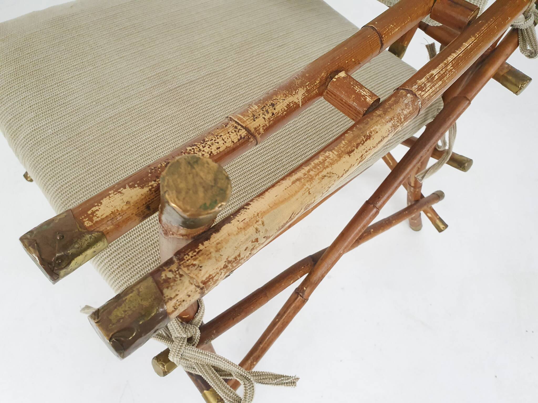 2 fauteuils en bambou, Italie, années 1960