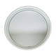 Space age mirror with white frame from the 1970s.