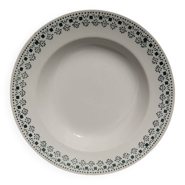 Assiette creuse/décorative vintage Sarreguemines Ypres en excellent ét