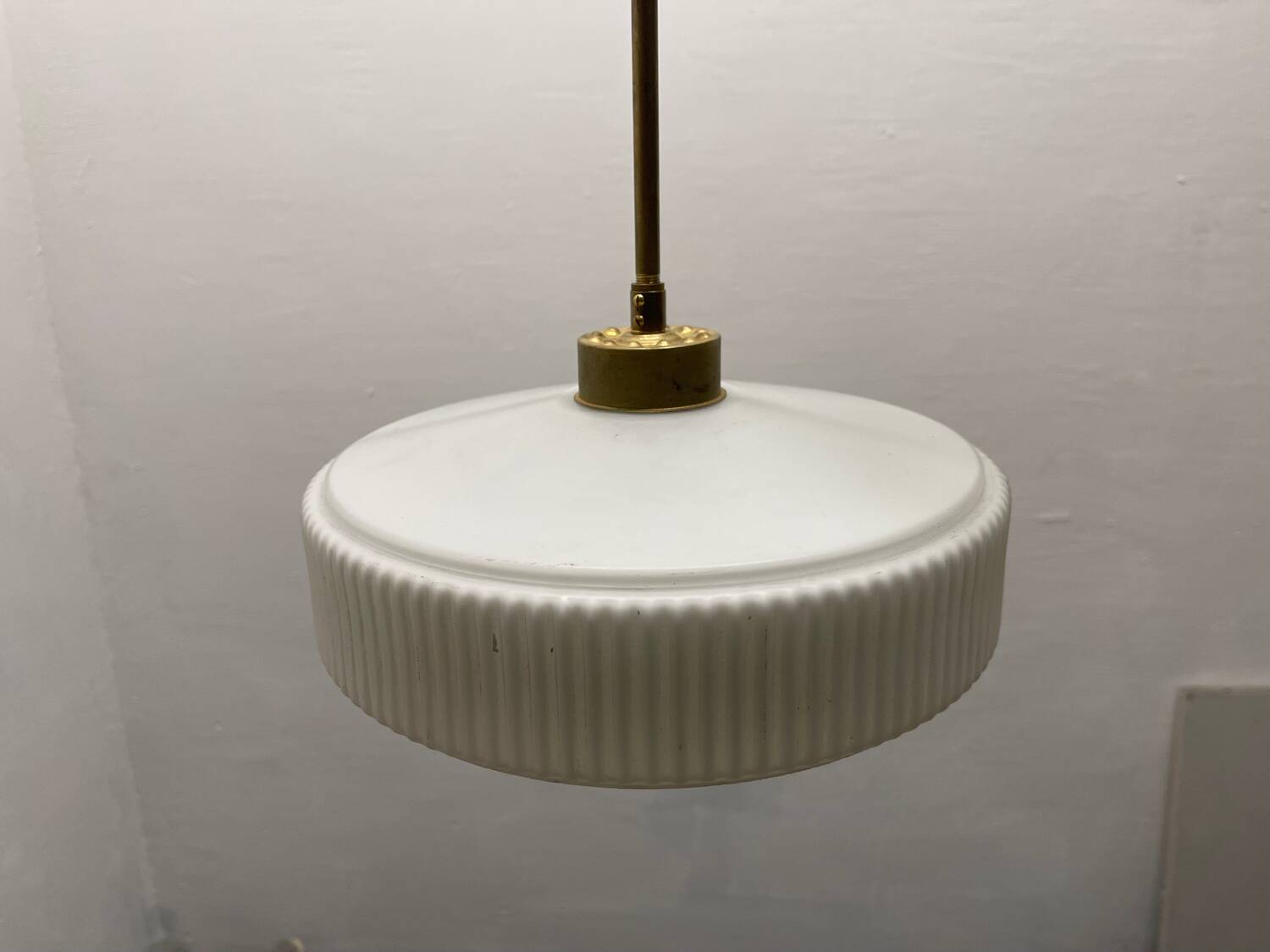 Opaline Glass Light Pendant 1950’s