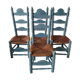Rustic farm straw country chairs
