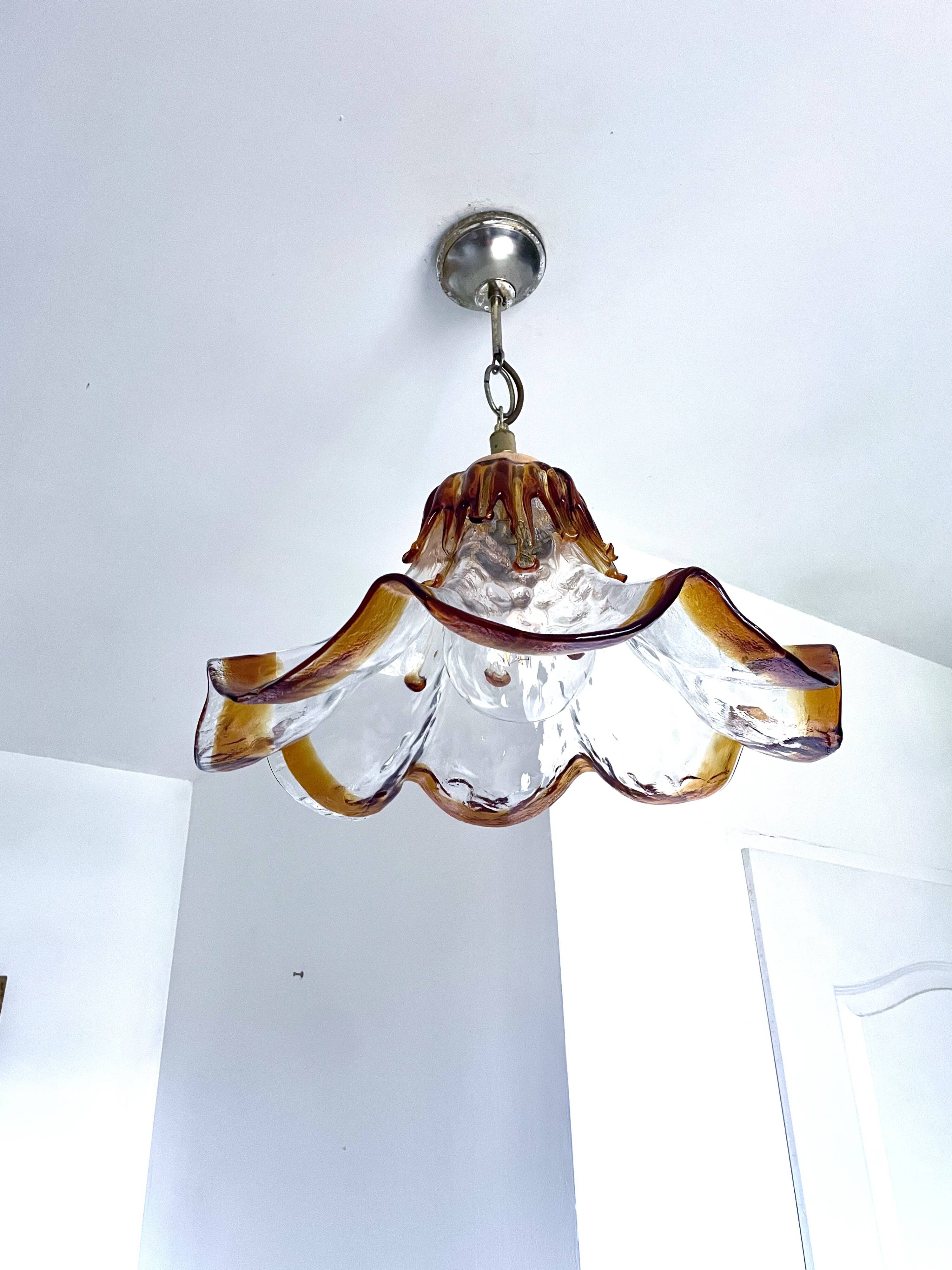 Murano glass pendant from the 1960s to 1970s.
