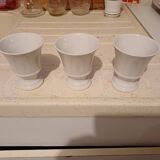3 Brulots Porcelain Cups 19th