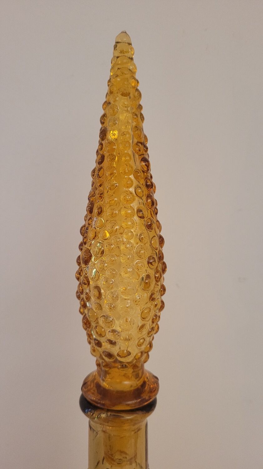 Amber glass bottle