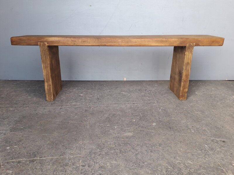 Old bench vintage ep 1960s solid wood