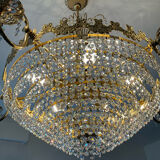 Waterfall chandelier with crystal tassels