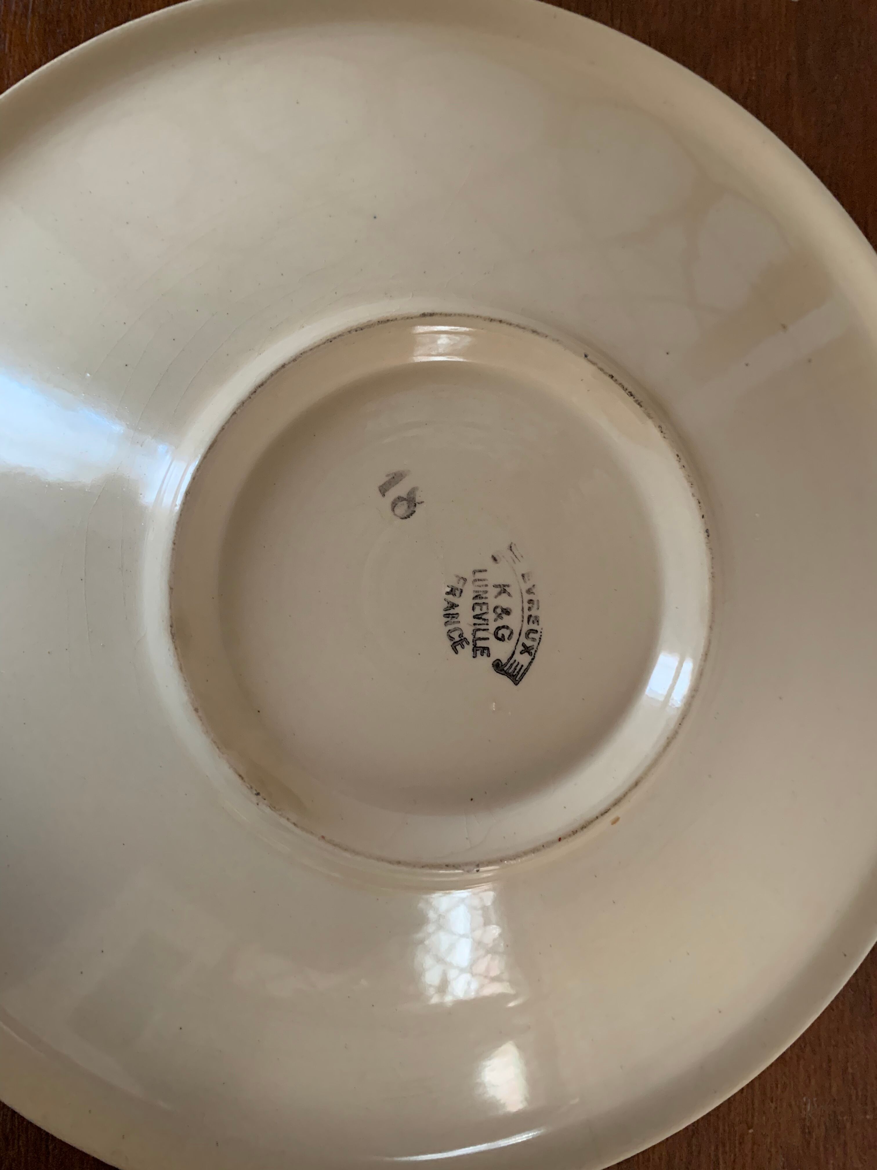 2 hollow plates K&G Luneville