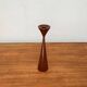 Danish teak candlestick from the mid-century, 1960s.
