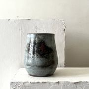 Vase céramique Grés du Loir émaillé et signé, Chantal & Thierry Robert 1970