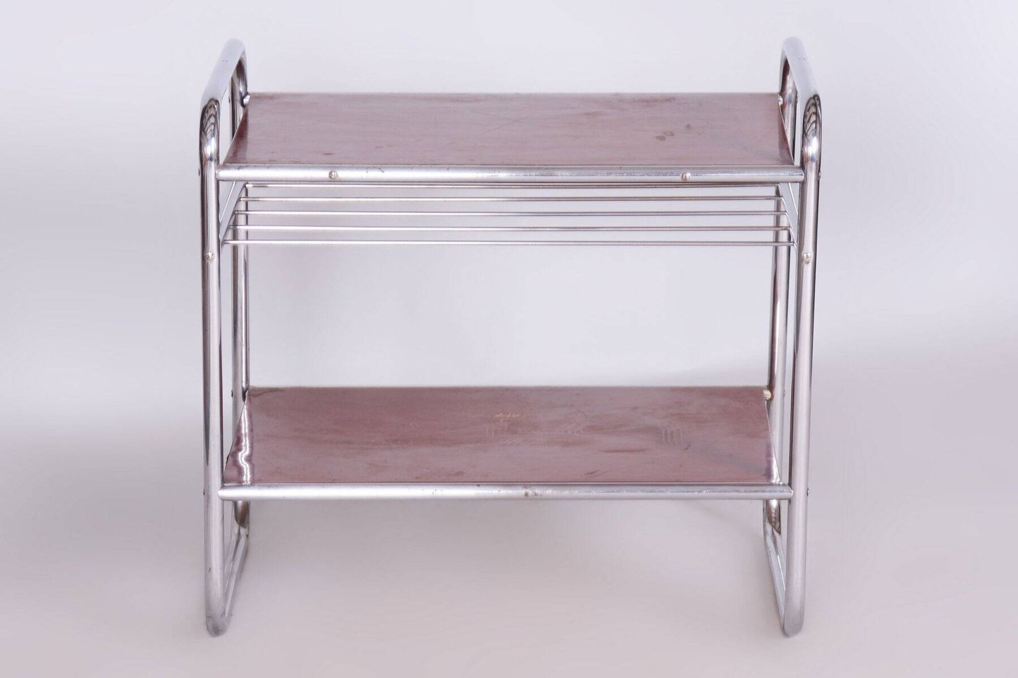 Bauhaus Side Table in Chrome-Plated Steel, 1930s