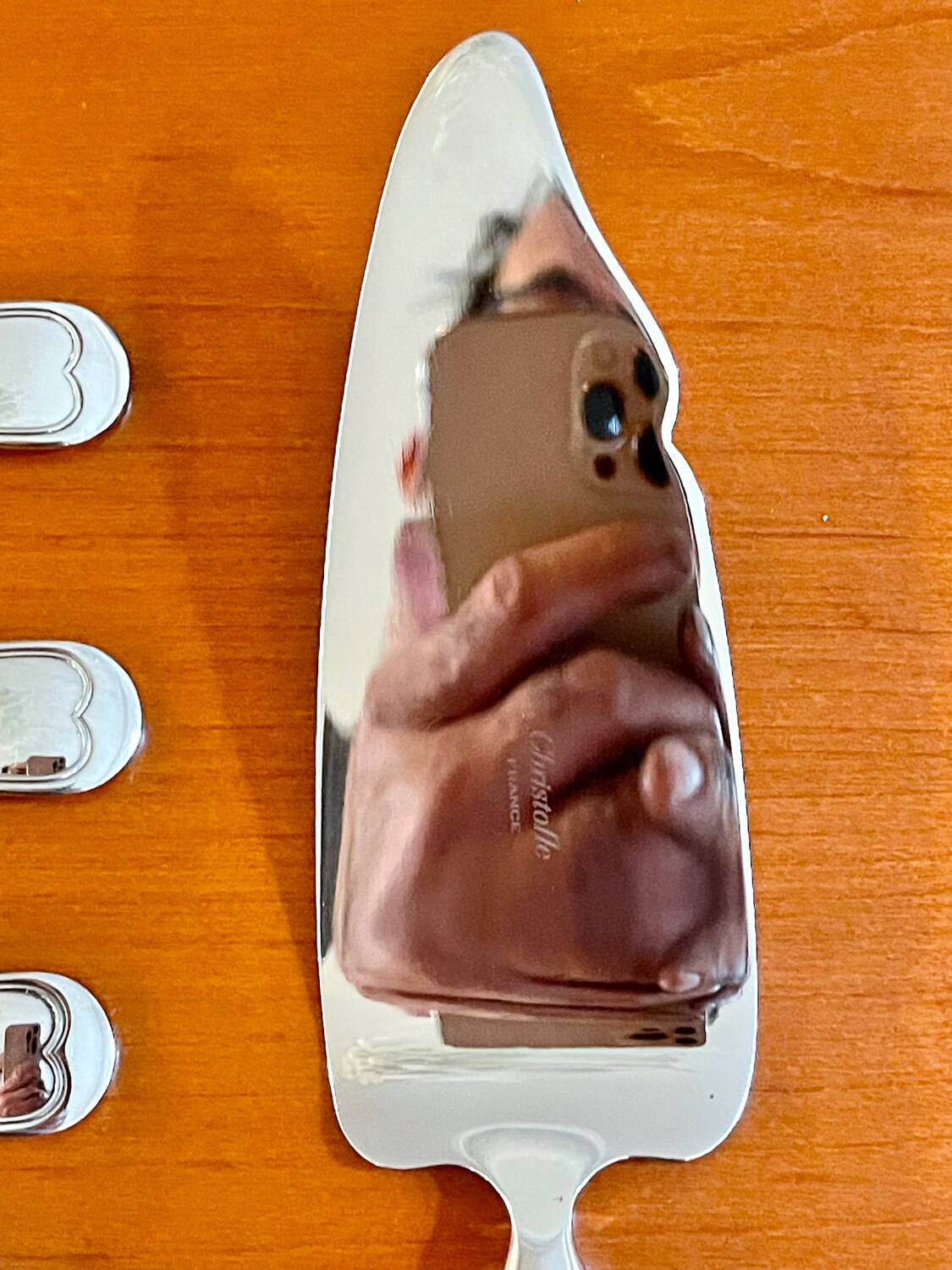 Christofle Chinon 12 cake forks and 1 pie server new condition