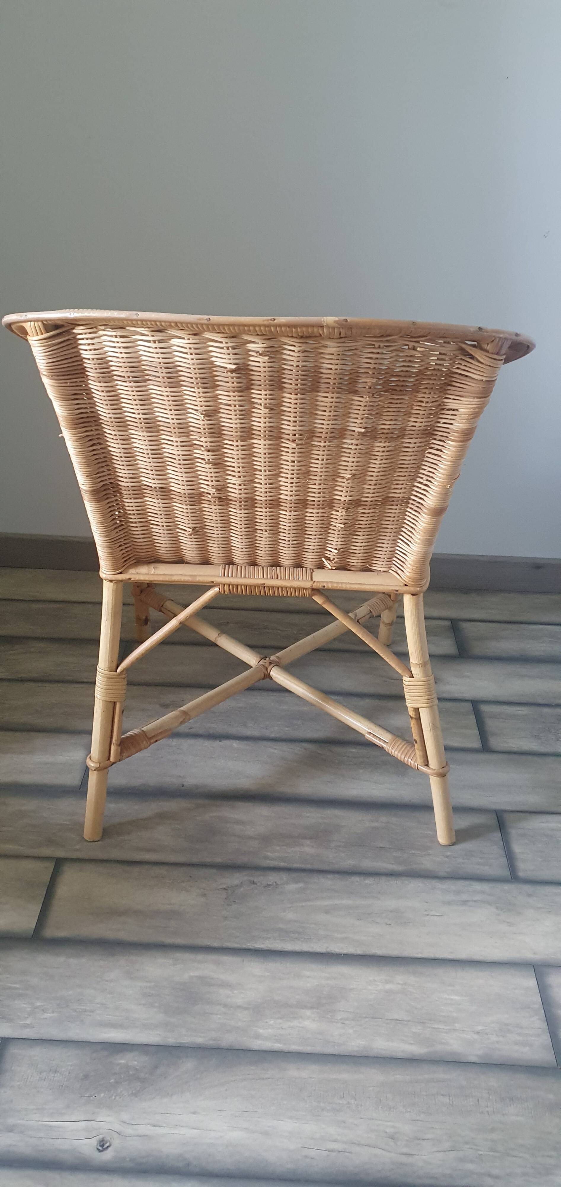 Rattan armchair