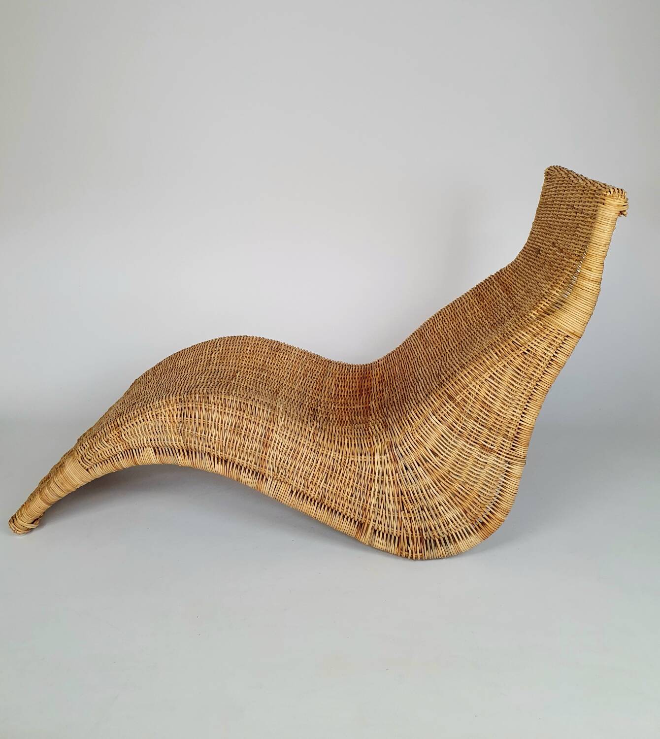 Karlskrona rattan lounge chair by Karl Malmvall for Ikea