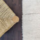 Tapis berbère graphique blanc
