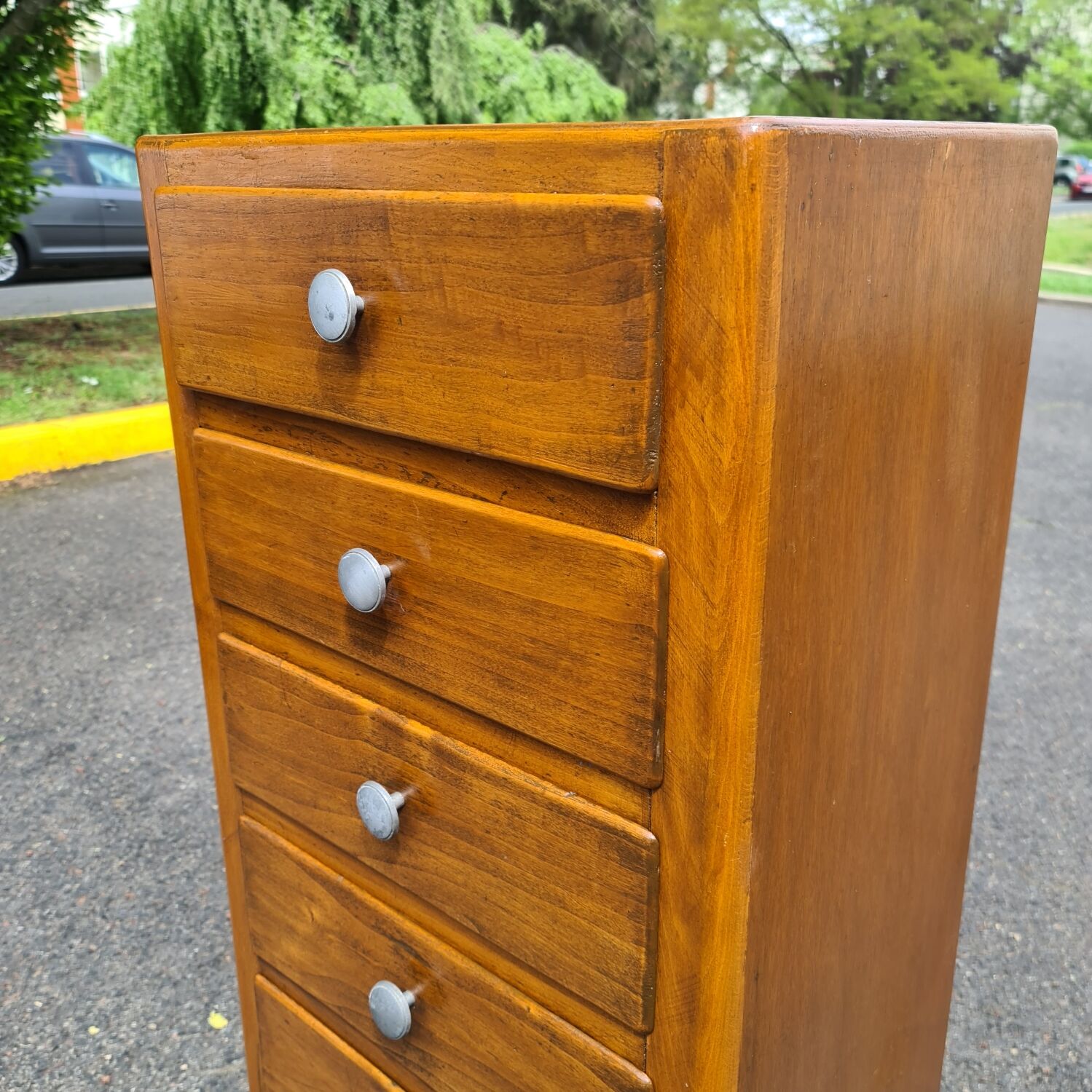 Chiffonnier vintage art deco chest of drawers 1950