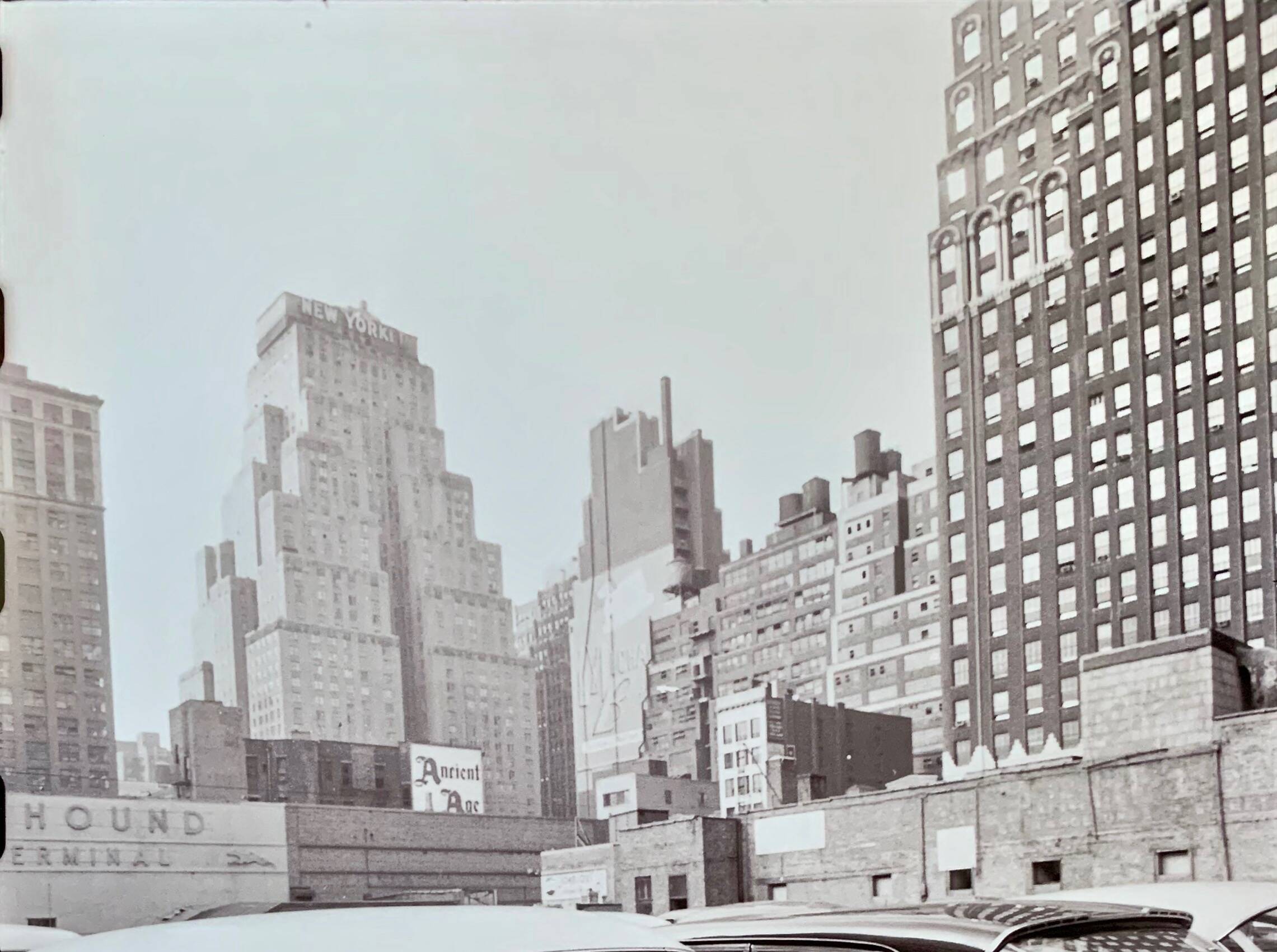 Fine Art Photography by Angelo Rizzuto “Cat on a Car” – New York, 1958