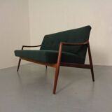 Organic Teak Sofa by Hartmut Lohmeyer for Wilkhahn, 1960s