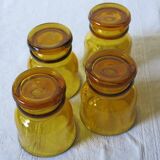 4 verres ambré Pernod