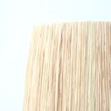 Wooden ball lamp with raffia lampshade 70s