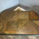Paul Kingma brutalist coffee table, stone and brass, 1980s
