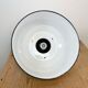 White Enamel and Cast Iron Industrial Pendant Light, 1960s