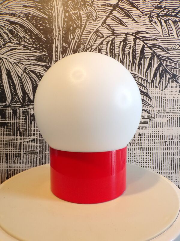 Lampe de table boule 1970 Ø20cm