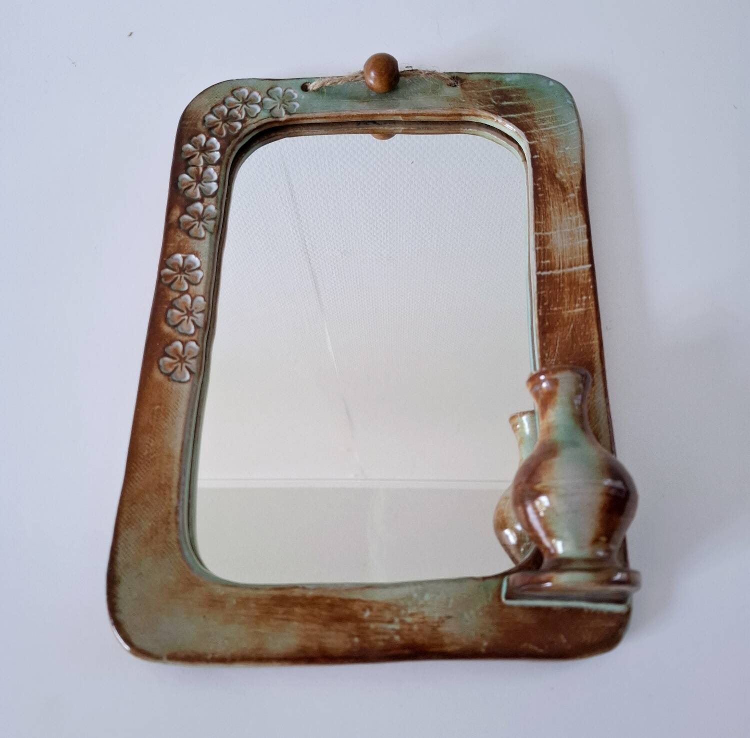 Miroir céramique 70's
