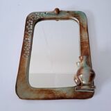 70s ceramic mirror