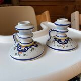 2 Handmade candlesticks Rouen decor