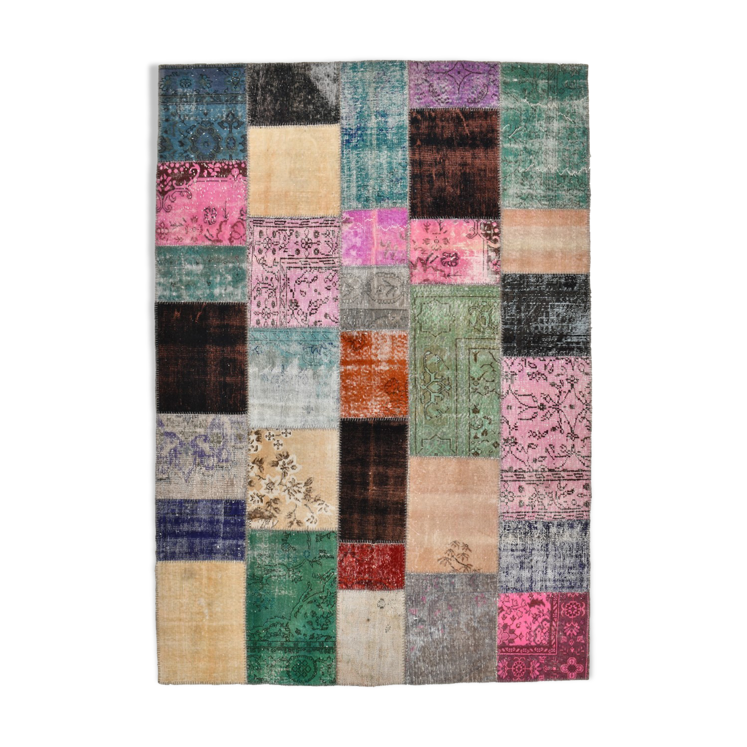 Distressed multicolor turkish rug 299x209 cm
