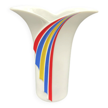 Vintage vase Thomas Germany with postmodern design.