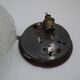Round ceiling lamp made of molded glass