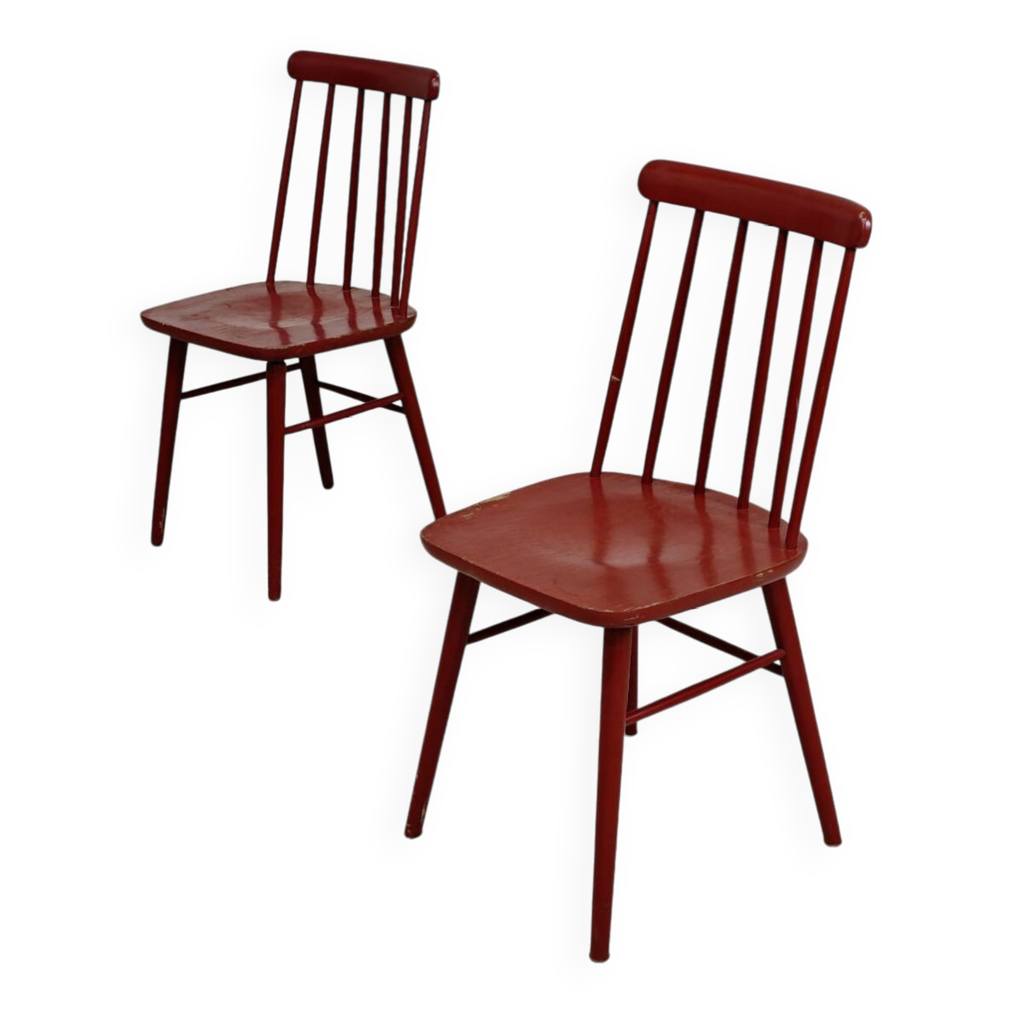 Pair of Scandinavian style Stol Kamnik chairs, ex Yugoslavia