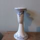 Candlestick candle holder signed Fitzpatrick Forgotten earthenware from Gascony