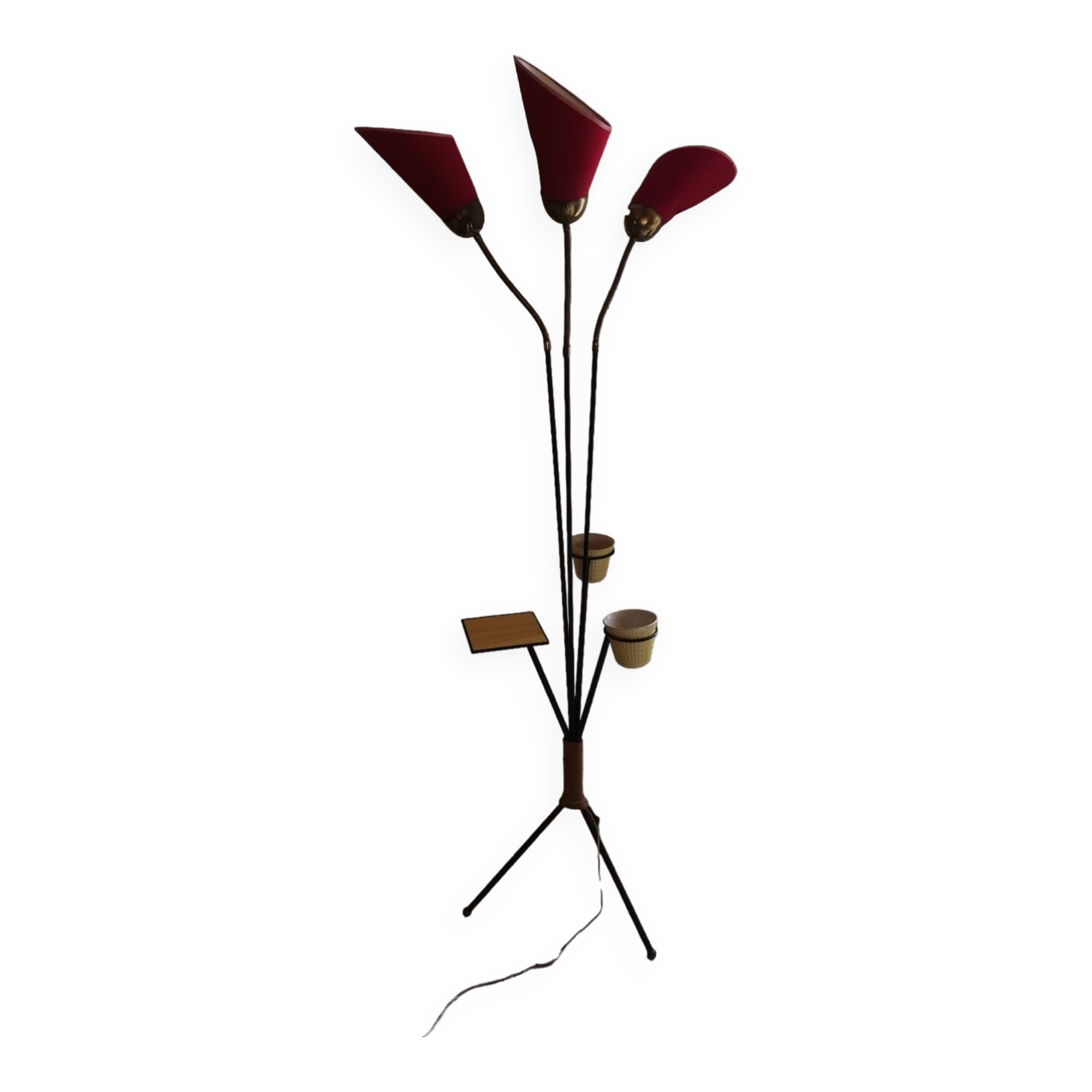 Vintage tripod floor lamp