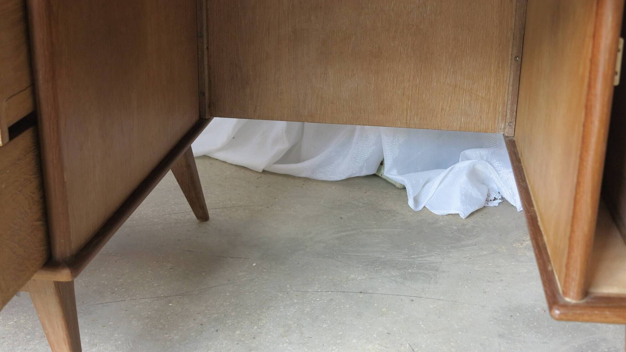 Minister's desk 1960s light oak