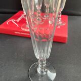 6 flûtes à champagne baccarat service clermont - xixème