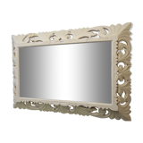 Beveled mirror frame in painted wood 66x95cm